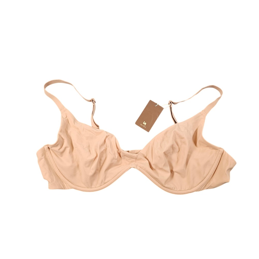 Inlyric IB017 Scoop Bra Warm Beige Underwire Unlined 42C NWT
